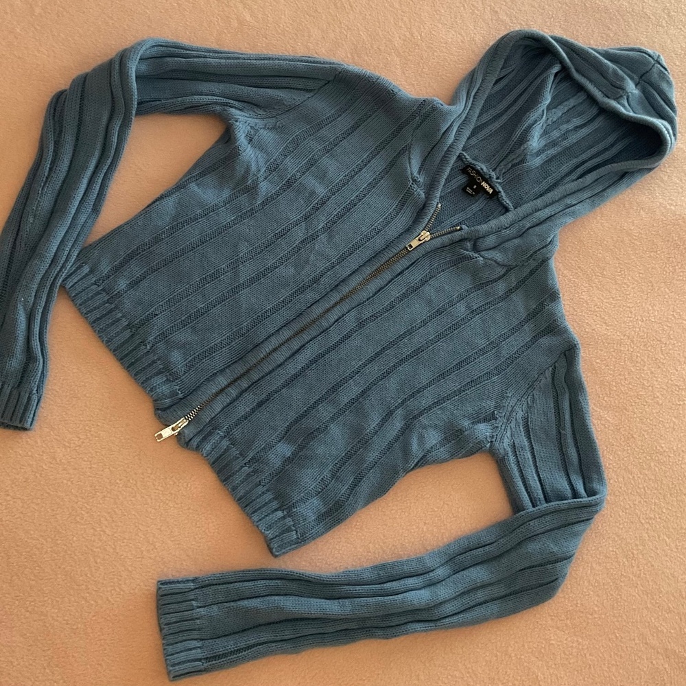 Blue Fashion Nova Hoodie Sweater
